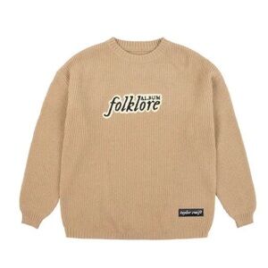 Taylor Swift folklore album patch chenille sweater